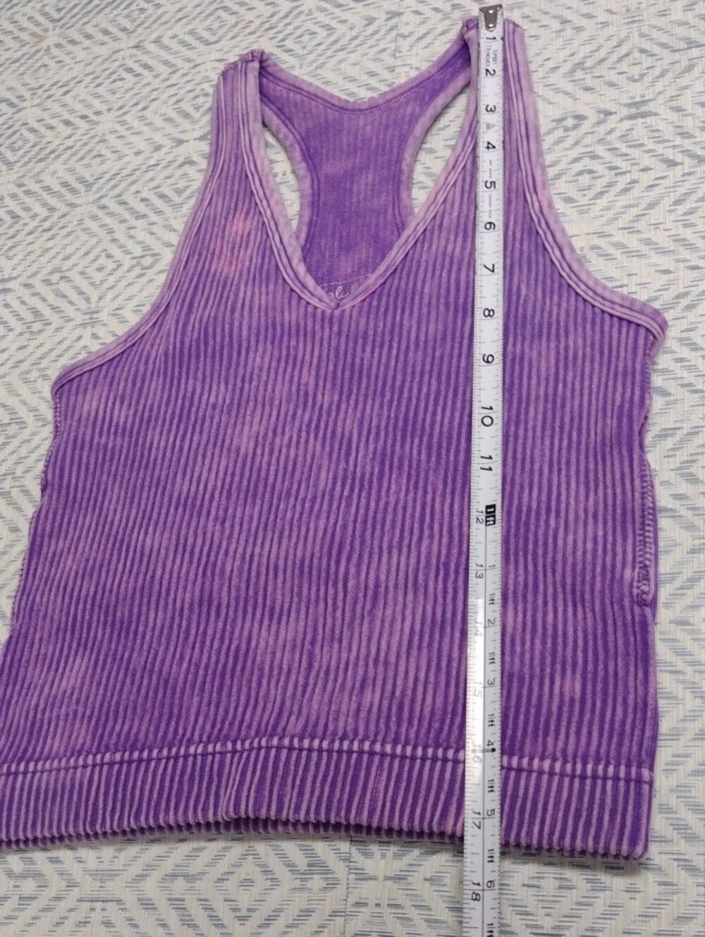 Kali Rose Lavender Ribbed Racerback Tank - Picture 5 of 5